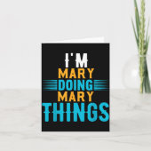 I'm Mary Doing Mary Things Name Mary カード (正面)