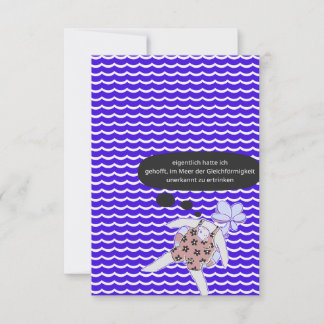 im Meer der Gleichförmigkeit ertrinken サンキューカード