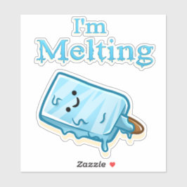 I'm Melting – Cute Popsicle Pun シール