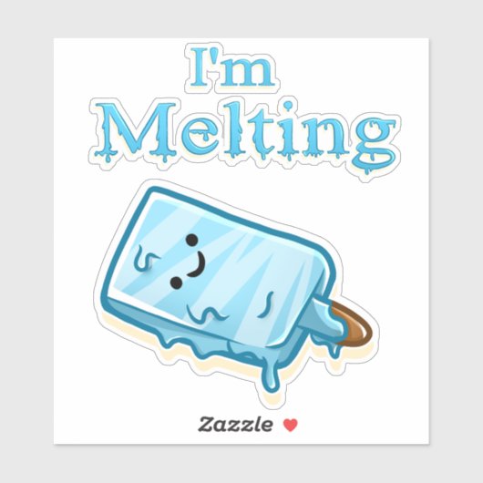 I'm Melting – Cute Popsicle Pun シール (シート)