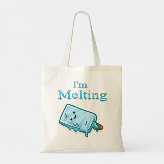 I'm Melting – Cute Popsicle Pun トートバッグ (裏面)