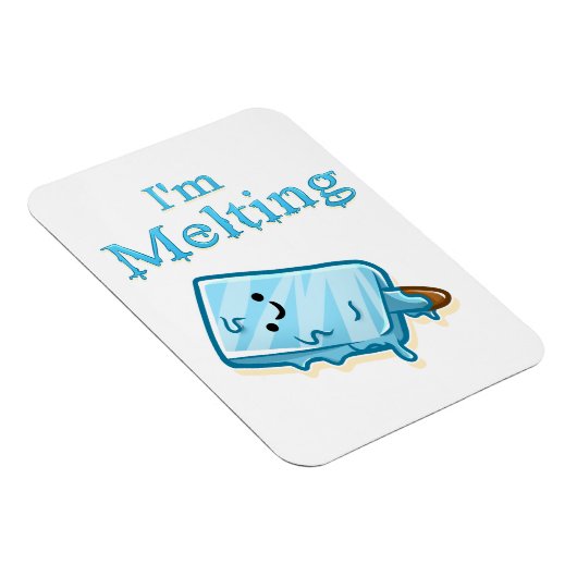 I'm Melting – Cute Popsicle Pun マグネット (右側)