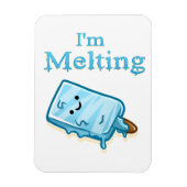 I'm Melting – Cute Popsicle Pun マグネット (縦)