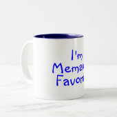 Im Memawsのお気に入りのな青 ツートーンマグカップ (正面左)