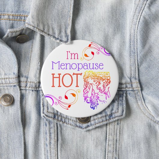I'm menopause hot button 缶バッジ (インサイチュ)