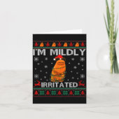 I'm Mildly Irritated Marcus The Worm Christmas Fun カード (正面)