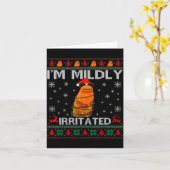 I'm Mildly Irritated Marcus The Worm Christmas Fun カード (黄色い花)