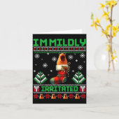 I'm Mildly Irritated Marcus The Worm Christmas Fun カード (黄色い花)