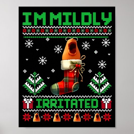 I'm Mildly Irritated Marcus The Worm Christmas Fun ポスター (正面)