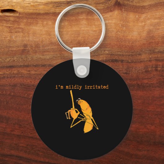 I'm Mildly Irritated Marcus The Worm Funny Marcus キーホルダー (正面)