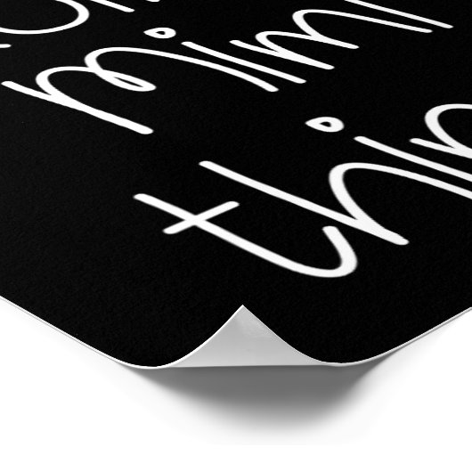 I'm Mimi Doing Funny Things Women Birthday Name Gi ポスター (角)