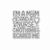 Im Mom And Nurse Minimalist Nurse Mom Gift  シール (正面)