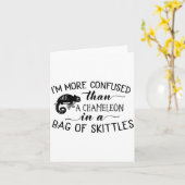 I'm More Confused Than A Chameleon In Bag Of Skitt カード (黄色い花)