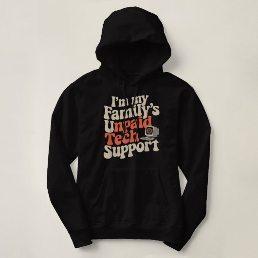 Im My Familys Unaccessed Tech Support おもしろい Comput パーカ (デザイン正面)