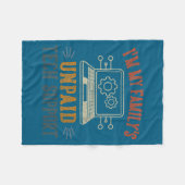 I'm My Family's Unpaid Tech Suprt Funny Computer  フリースブランケット (正面(横))