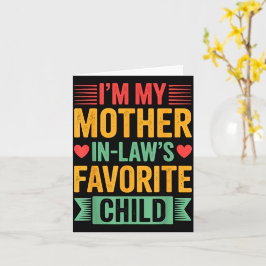I'm My Mother In Law's Favorite Child カード (黄色い花)
