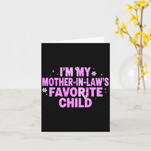 I'm My Mother In Law's Favorite Child  カード (黄色い花)