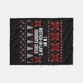 I'm My Mother-in-law's Favorite Child Funny Christ フリースブランケット (正面(横))