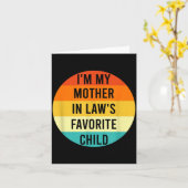 I'm My Mother In Law's Favorite Child, Funny Daugh カード (黄色い花)