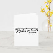 I'm My Mother In Law's Favorite Child, Funny Daugh カード (黄色い花)