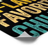 I'm My Mother In Laws Favorite Child Funny Parent  ポスター (角)