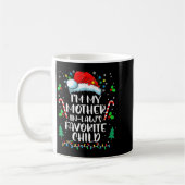 Im My Mother In Laws Favorite Child Funny Santa Mo コーヒーマグカップ (左)