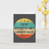I'm My Mother In Law's Favorite Child, Funny Son I カード (黄色い花)