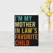 I'm My Mother In Law's Favorite Child, Funny Son I カード (黄色い花)