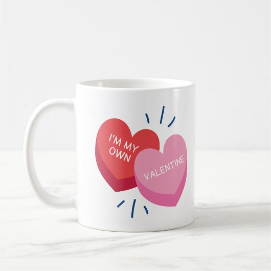 I'm my own valentine Coffee Mug コーヒーマグカップ (左)