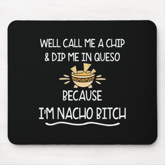 Im NacだからChipと呼んでQueosに浸す マウスパッド (正面)