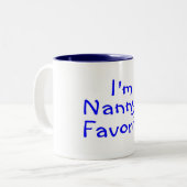 Im Nannysのお気に入りのな青 ツートーンマグカップ (正面左)