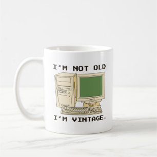 IM NO OLD IMヴィンテージ・コンピュータ コーヒーマグカップ