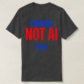 IM NOT 実在 AI HARRISWALZ 2024 Tシャツ (デザイン正面)