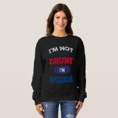 Im Not 飲 Im American飲みチーム7月4日 スウェットシャツ (正面フル)