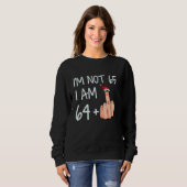 Im Not 65 I Am 64 Plus 1中指サンタハットC スウェットシャツ (正面フル)