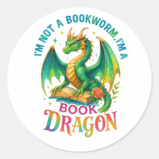 I'm Not A Bookworm....  ラウンドシール (正面)