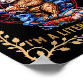 I'm not a bookworm i'm a literary rascal sloth  ポスター (角)