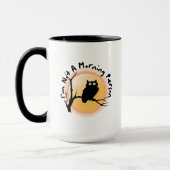I'm Not A Morning Person funny owl quote マグカップ (左)