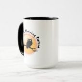 I'm Not A Morning Person funny owl quote マグカップ (正面左)