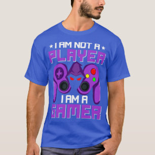 Im Not A Player Im A Gamer Purple Game Controller Tシャツ