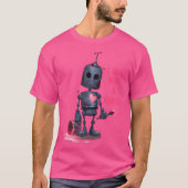 I'M Not A Robot Grey With Computer Internet Tシャツ (正面)