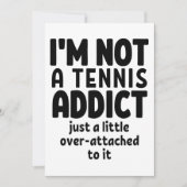 I'm not a tennis addict. カード (正面)