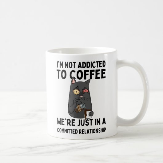 I'm not addicted to coffee コーヒーマグカップ (右)