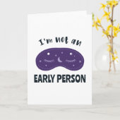 I'm not an early person カード (黄色い花)