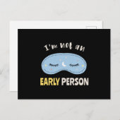 I'm not an early person ポストカード (正面/裏面)