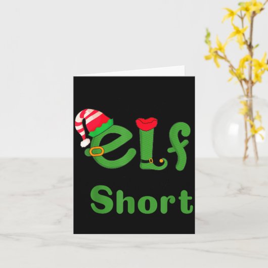 .i'm Not An Elf Im Just Short,funny Christmas 2025 カード (黄色い花)