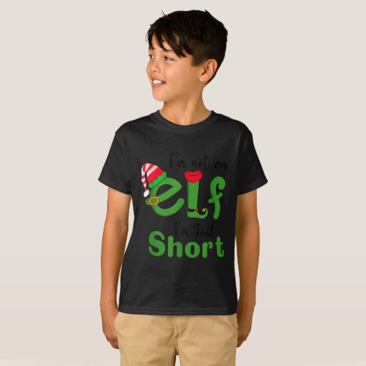 .i'm Not An Elf Im Just Short,funny Christmas 2025 Tシャツ (正面フル)