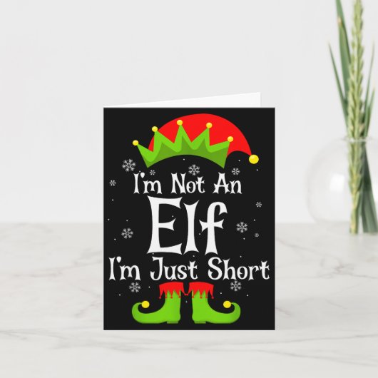 I'm Not An Elf Im Just Short Funny Christmas Match カード (正面)