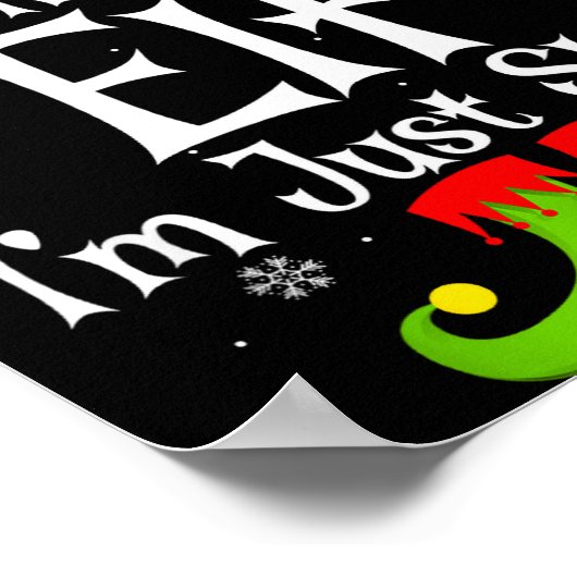 I'm Not An Elf Im Just Short Funny Christmas Match ポスター (角)