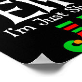 I'm Not An Elf Im Just Short Funny Christmas Match ポスター (角)